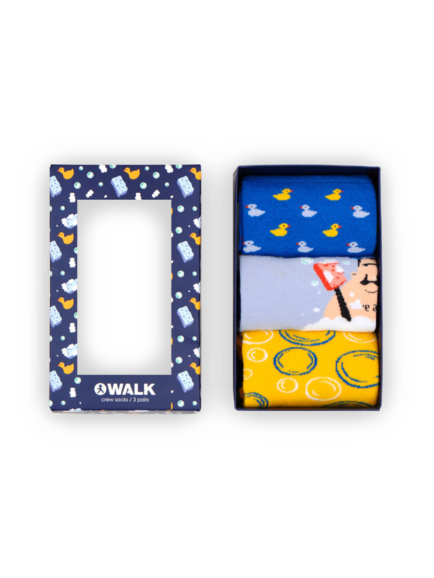 Κάλτσες με σχέδιο bubble bath 3-pack giftbox