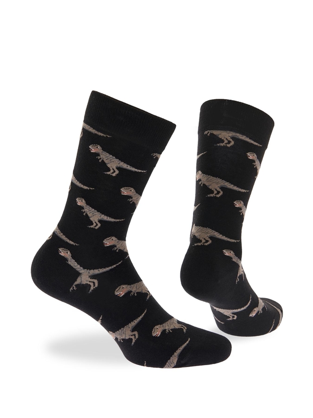 Cotton dinosaurs crew socks 3-pack giftbox