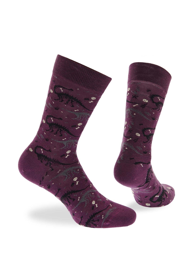 Cotton dinosaurs crew socks 3-pack giftbox