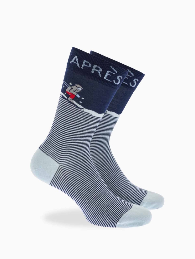 Βαμβακερές κάλτσες με σχέδιο Après-Ski – 3 ζεύγη gift box