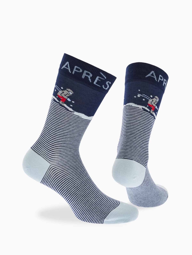 Βαμβακερές κάλτσες με σχέδιο Après-Ski – 3 ζεύγη gift box