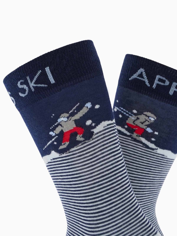 Βαμβακερές κάλτσες με σχέδιο Après-Ski – 3 ζεύγη gift box