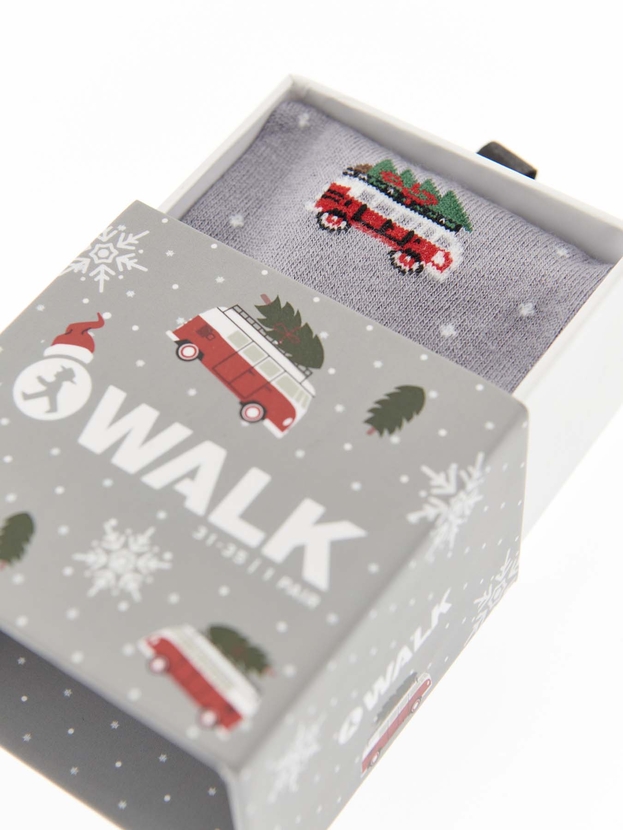 Παιδικές κάλτσες από bamboo με χριστουγεννιάτικο σχέδιο σε gift box