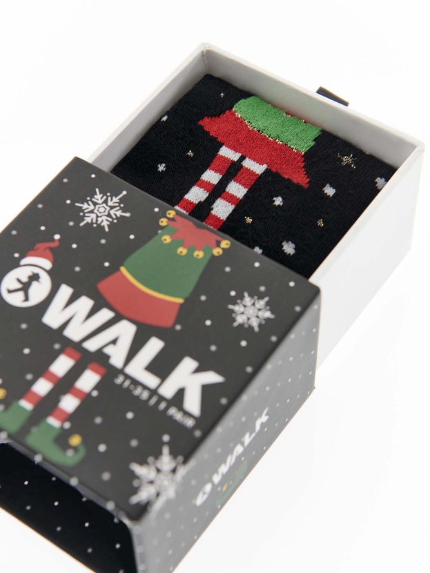 Kid's bamboo X-mas socks in a gift box