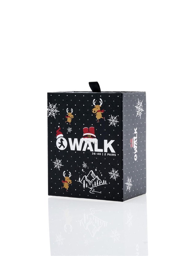 Κάλτσες από bamboo με χριστουγεννιάτικο σχέδιο για όλη την οικογένεια σε gift box (2 ζεύγη)