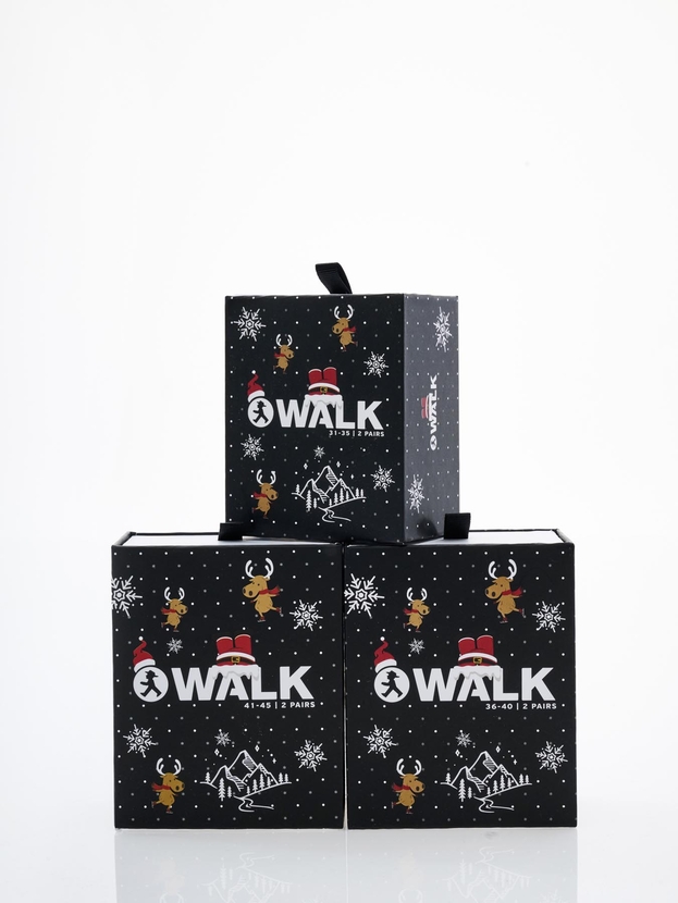 Κάλτσες από bamboo με χριστουγεννιάτικο σχέδιο για όλη την οικογένεια σε gift box (2 ζεύγη)