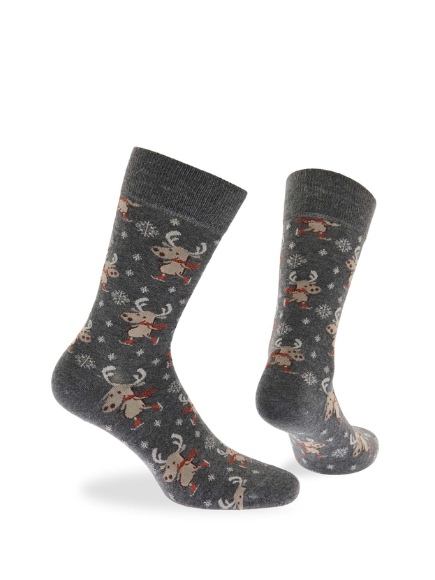 Κάλτσες από bamboo με χριστουγεννιάτικο σχέδιο για όλη την οικογένεια σε gift box (2 ζεύγη)