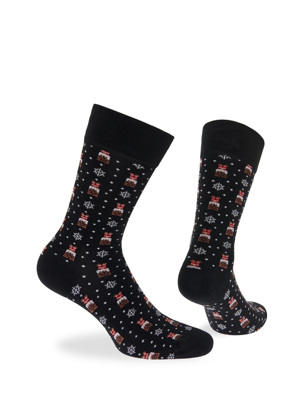 Κάλτσες από bamboo με χριστουγεννιάτικο σχέδιο για όλη την οικογένεια σε gift box (2 ζεύγη)