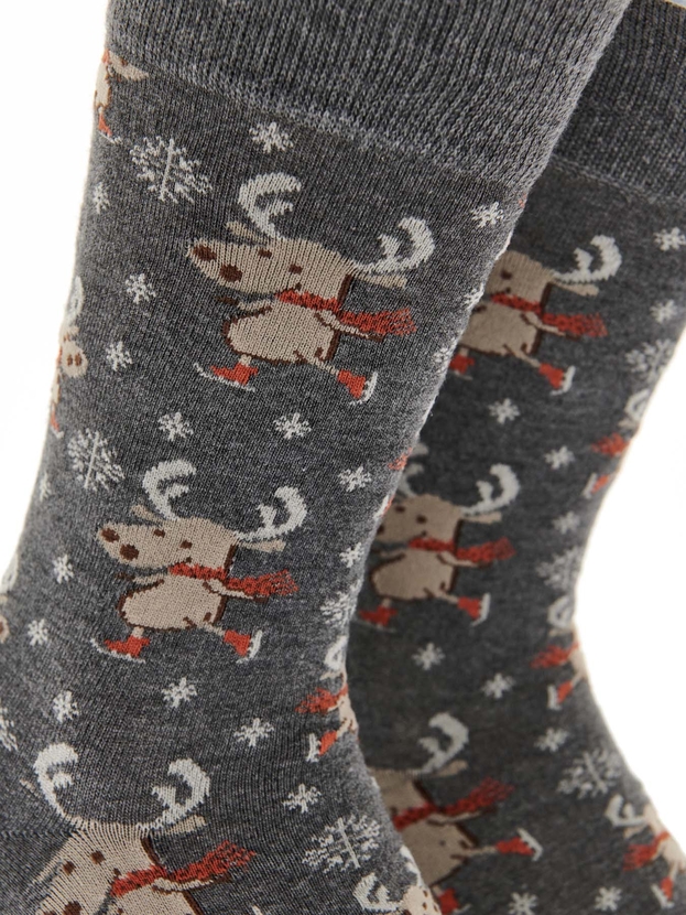 Κάλτσες από bamboo με χριστουγεννιάτικο σχέδιο για όλη την οικογένεια σε gift box (2 ζεύγη)