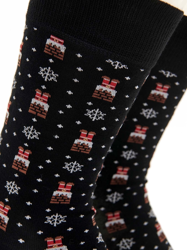 Κάλτσες από bamboo με χριστουγεννιάτικο σχέδιο για όλη την οικογένεια σε gift box (2 ζεύγη)