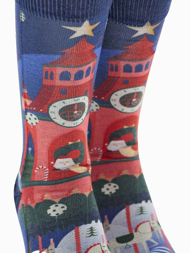 Printed κάλτσες με χριστουγεννιάτικο σχέδιο σε μπάλα/στολίδι