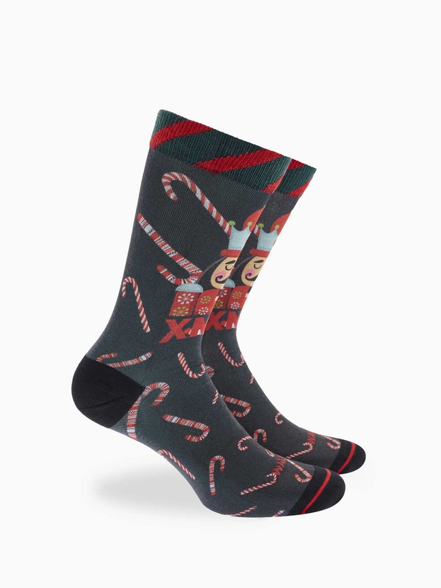 Printed κάλτσες με χριστουγεννιάτικο σχέδιο σε μπάλα/στολίδι