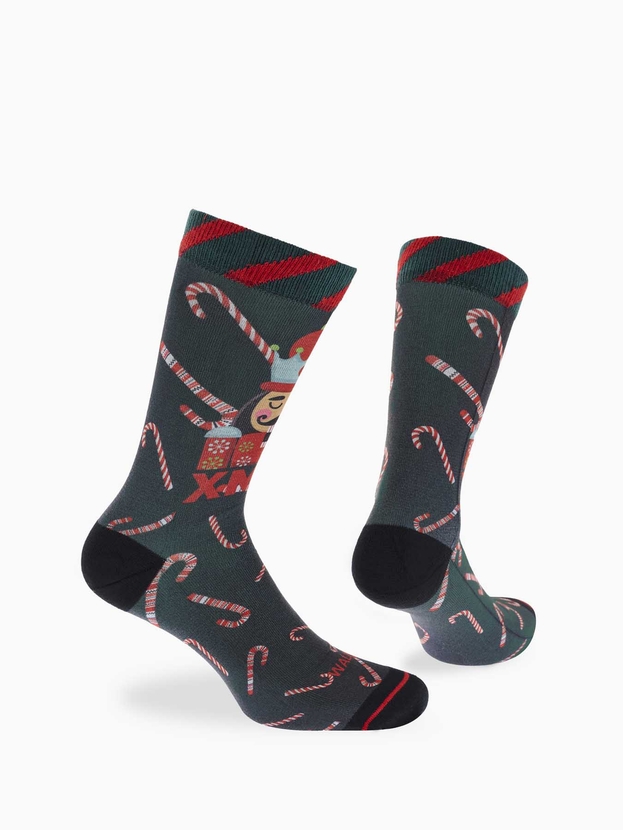 Printed κάλτσες με χριστουγεννιάτικο σχέδιο σε μπάλα/στολίδι