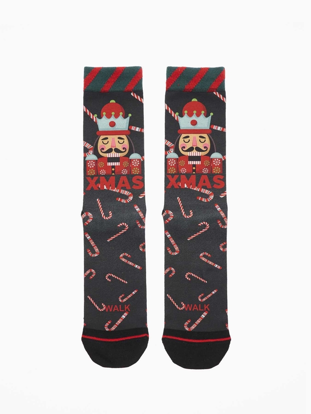Printed κάλτσες με χριστουγεννιάτικο σχέδιο σε μπάλα/στολίδι