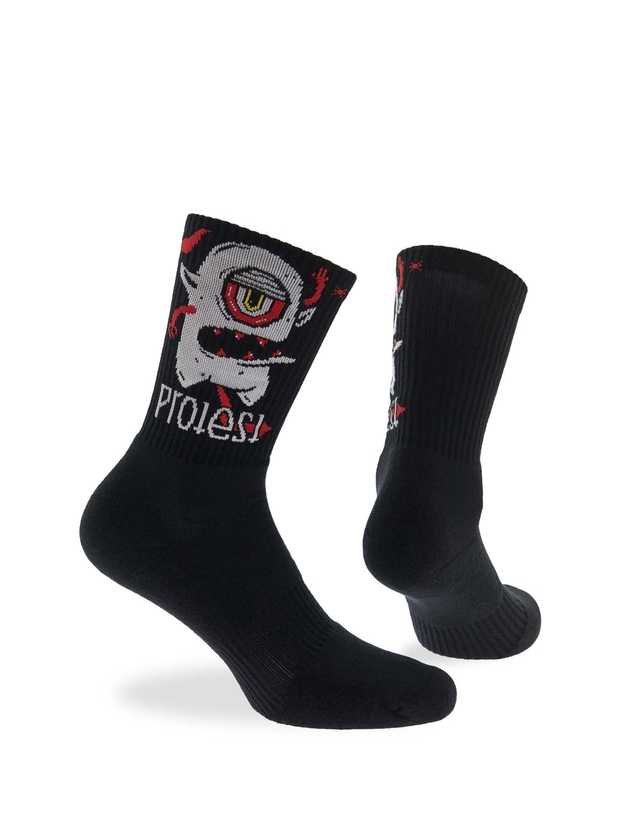 Αθλητικές βαμβακερές κάλτσες με σχέδιο