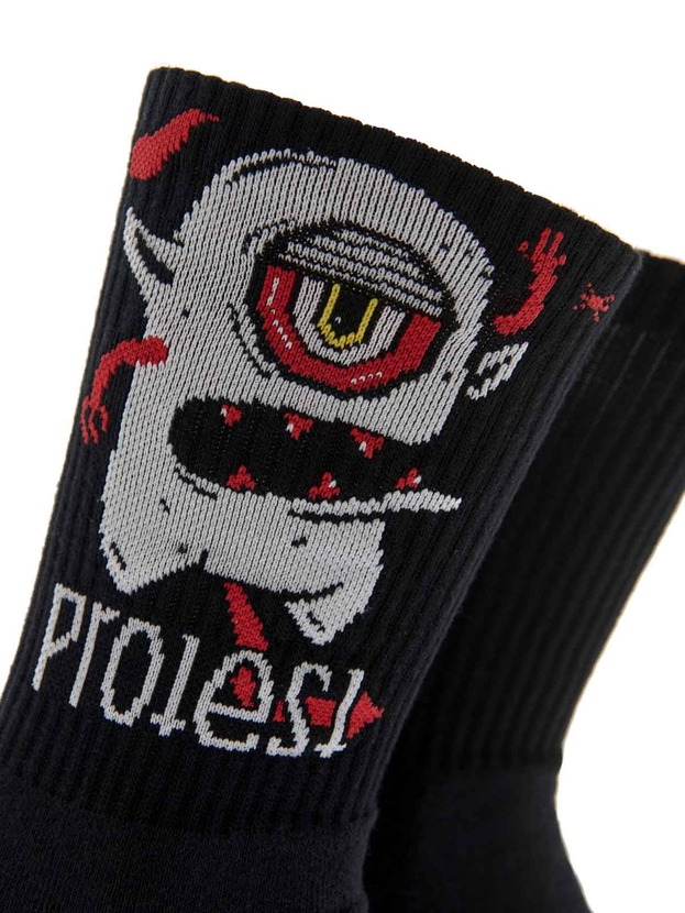 Αθλητικές βαμβακερές κάλτσες με σχέδιο