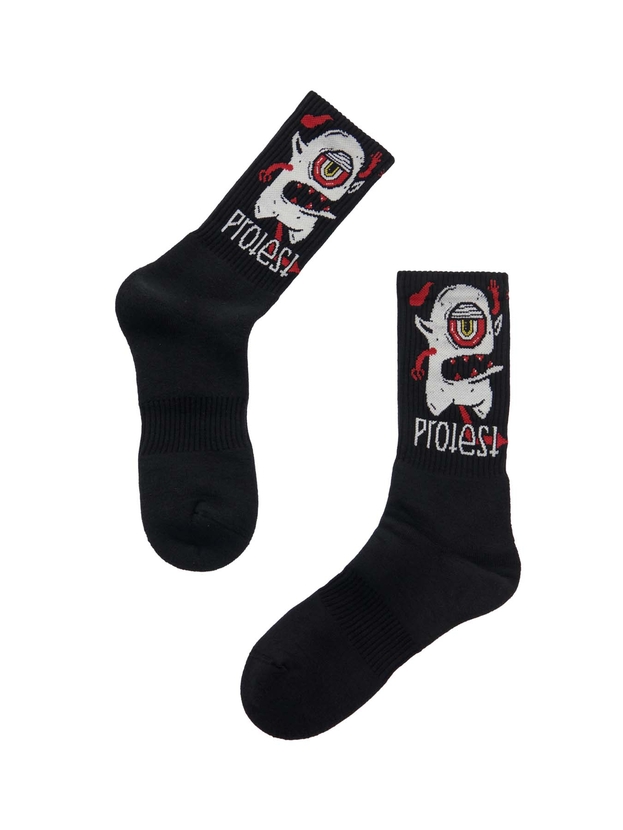 Αθλητικές βαμβακερές κάλτσες με σχέδιο