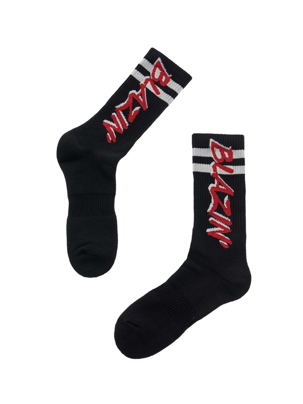 Αθλητικές βαμβακερές κάλτσες με σχέδιο