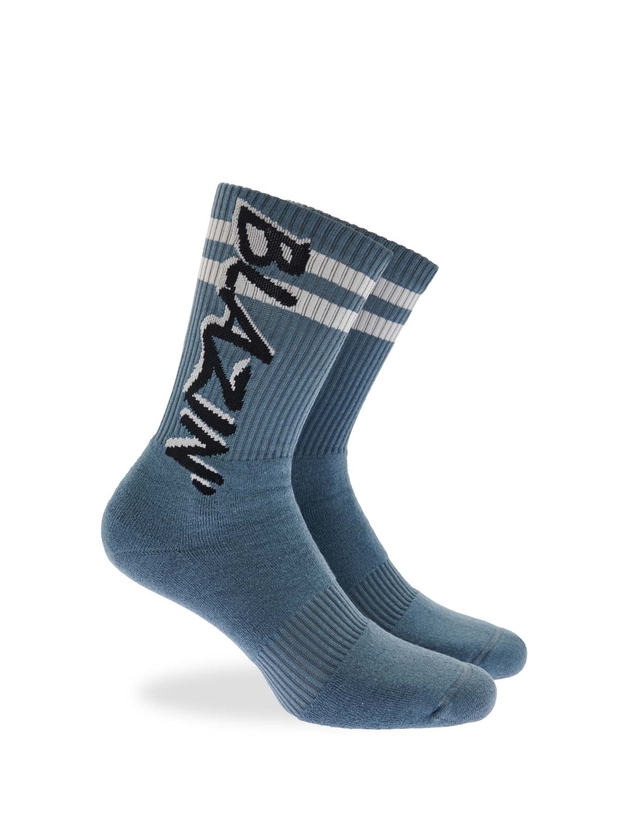 Patterned cotton crew sports socks