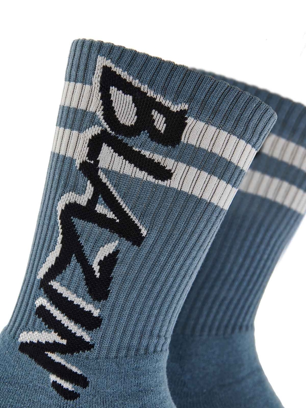 Patterned cotton crew sports socks