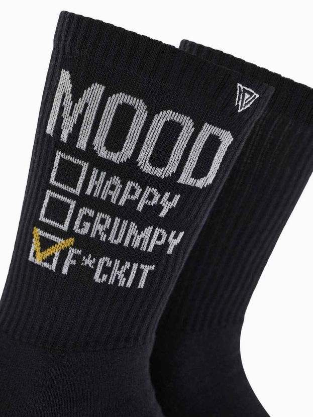 Patterned cotton crew sports socks