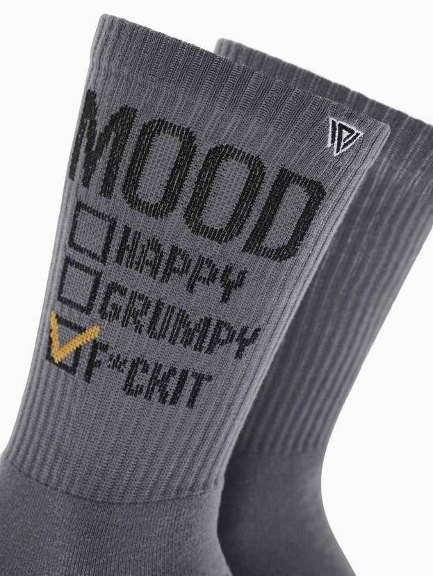 Patterned cotton crew sports socks