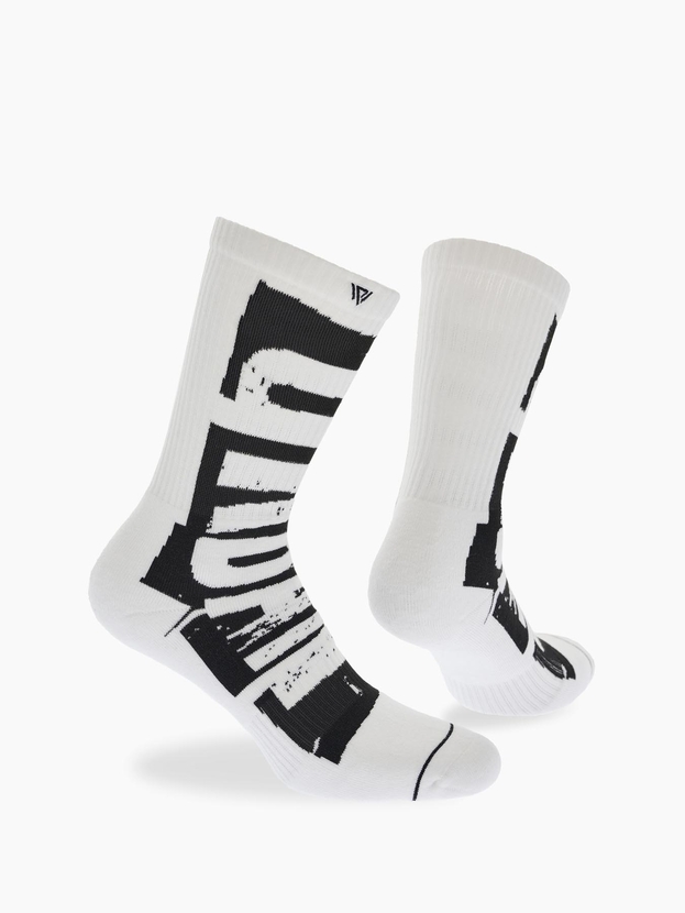 Patterned cotton crew sports socks