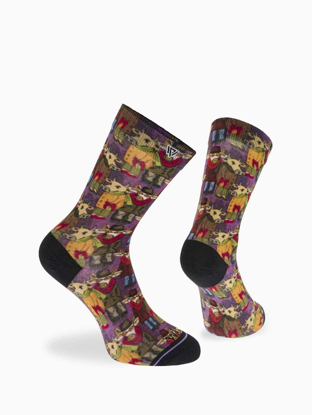 Κάλτσες από bamboo με seamless 360° print