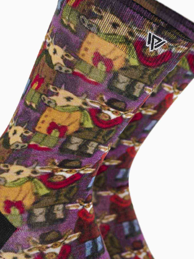 Κάλτσες από bamboo με seamless 360° print