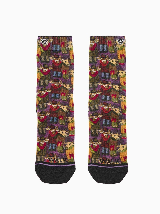 Κάλτσες από bamboo με seamless 360° print