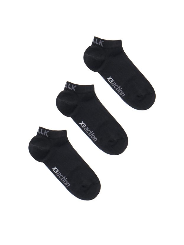 Cotton low cut socks (3 pairs)