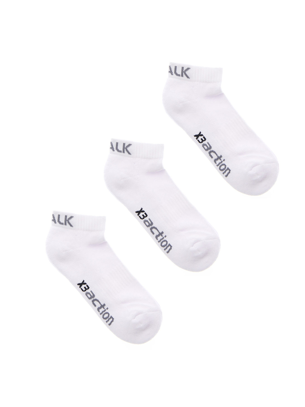 Αθλητικές βαμβακερές κοφτές κάλτσες (3 ζεύγη)