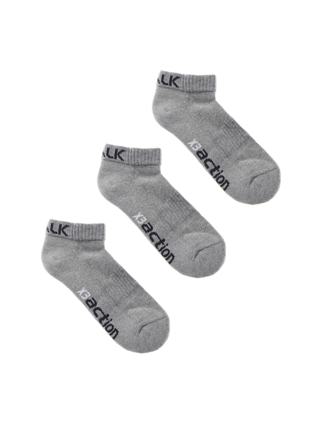 Αθλητικές βαμβακερές κοφτές κάλτσες (3 ζεύγη)
