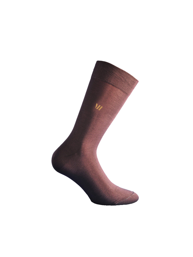 Mercerised cotton socks with small motif