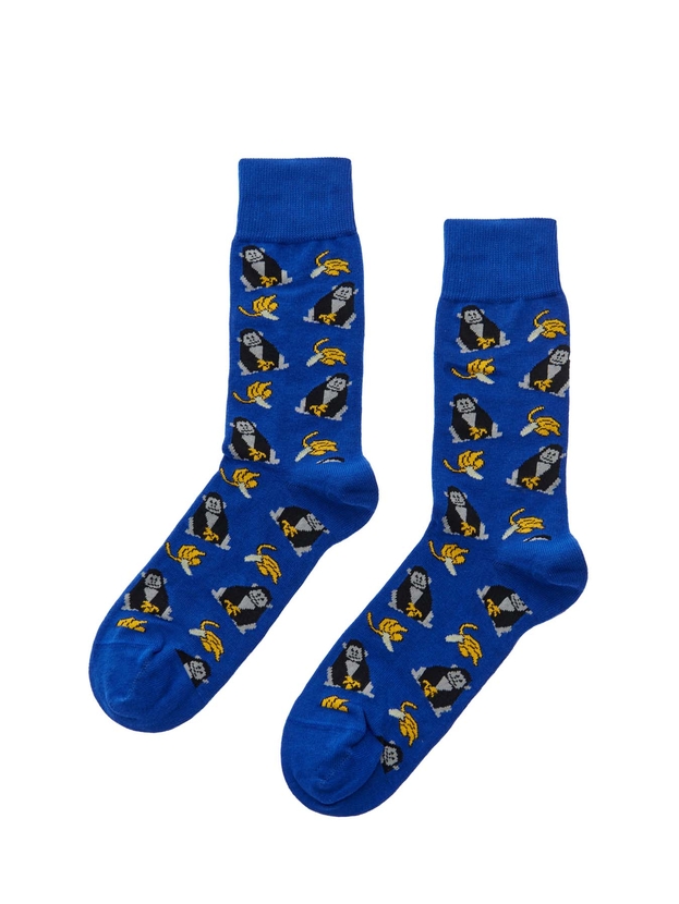 Βαμβακερές κάλτσες με σχέδιο gorilla