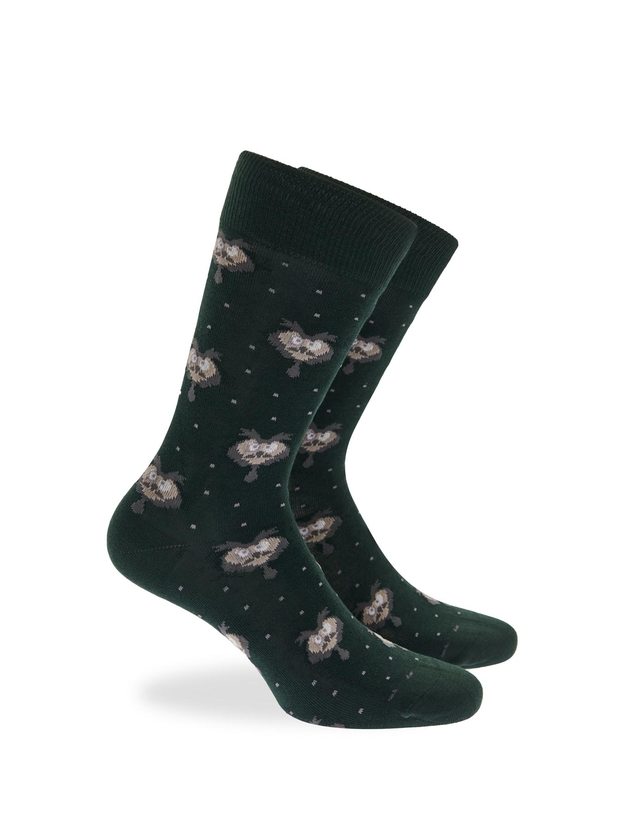 Βαμβακερές κάλτσες με σχέδιο κουκουβάγια