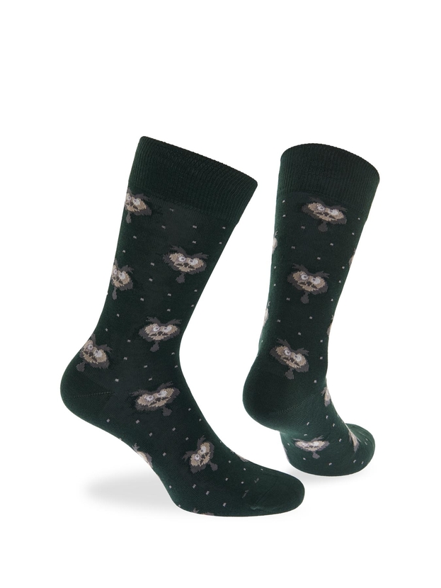 Βαμβακερές κάλτσες με σχέδιο κουκουβάγια
