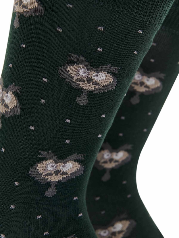 Βαμβακερές κάλτσες με σχέδιο κουκουβάγια