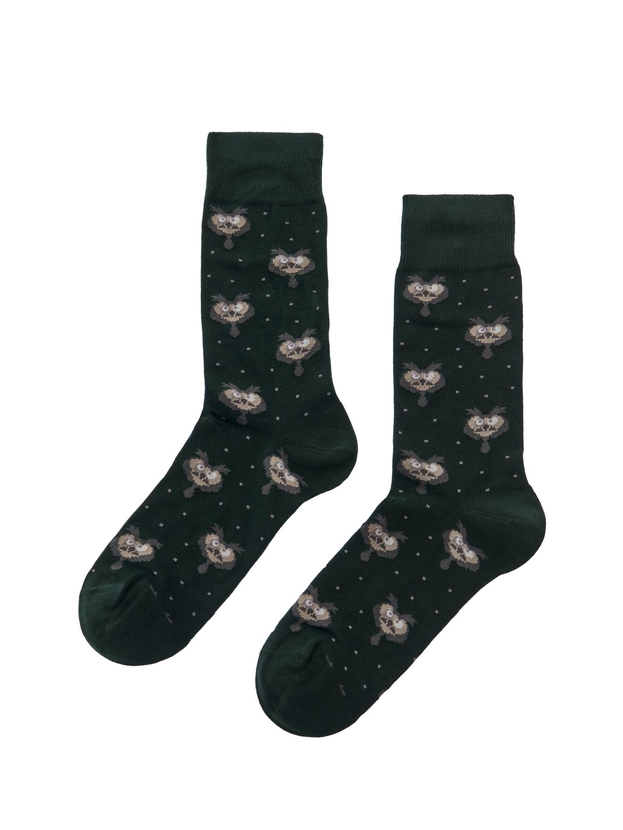 Βαμβακερές κάλτσες με σχέδιο κουκουβάγια