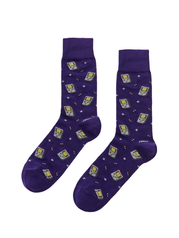 Βαμβακερές κάλτσες με σχέδιο Game Boy