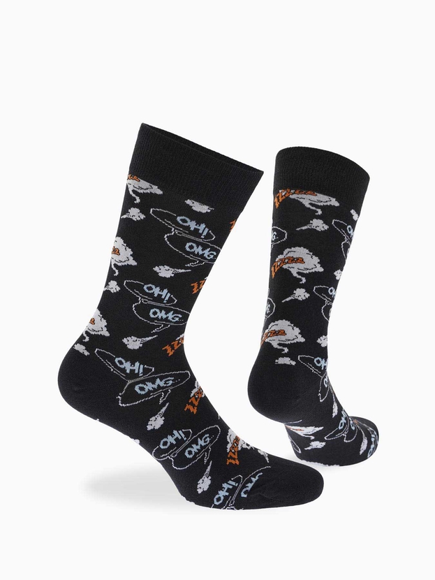 Βαμβακερές κάλτσες με σχέδιο pop art