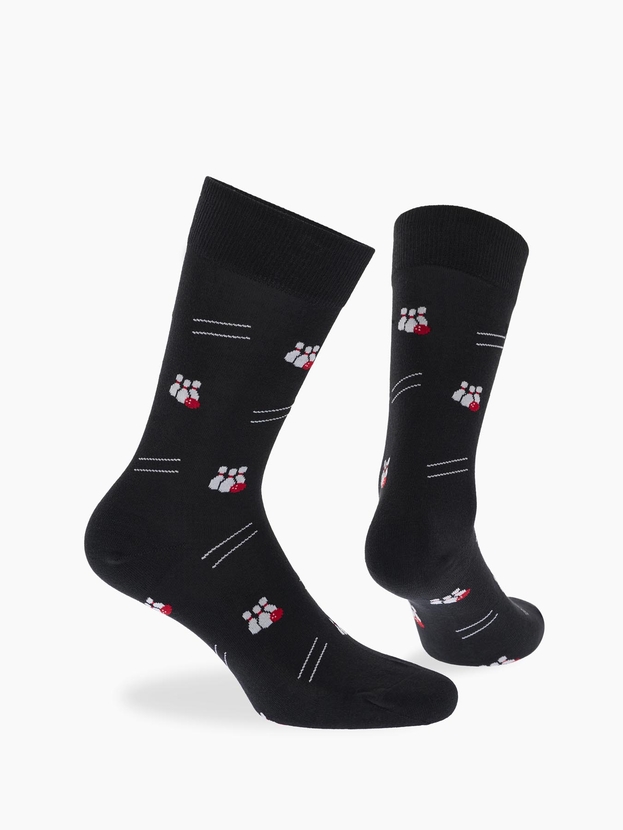 Βαμβακερές κάλτσες με σχέδιο bowling