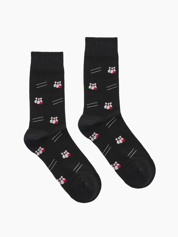 Βαμβακερές κάλτσες με σχέδιο bowling