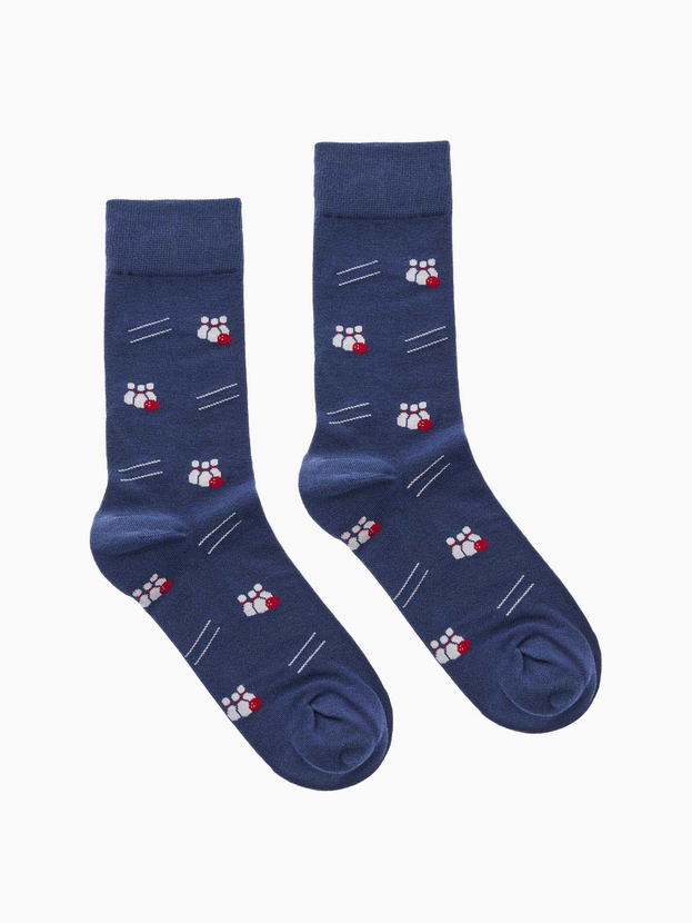 Βαμβακερές κάλτσες με σχέδιο bowling