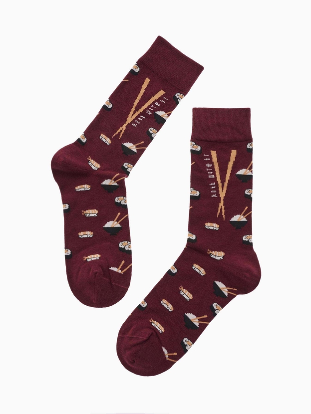 Βαμβακερές κάλτσες με σχέδιο sushi