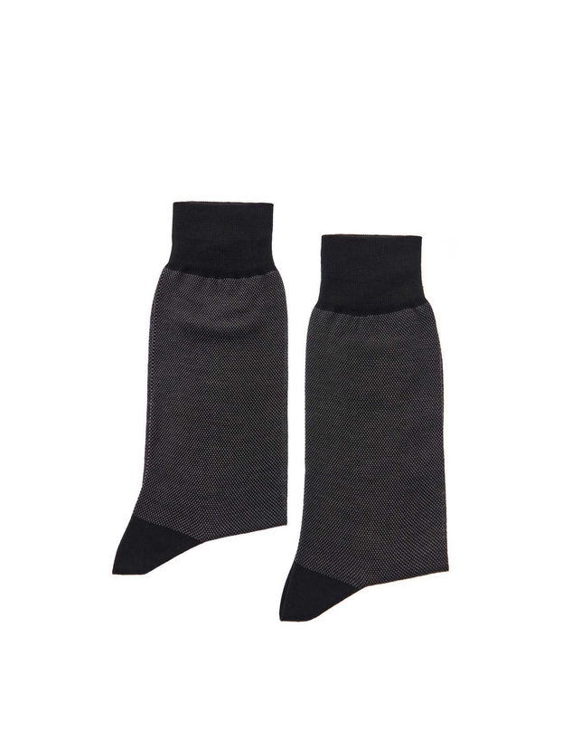 Βαμβακερές μερσεριζέ κάλτσες με σχεδιο πικέ 