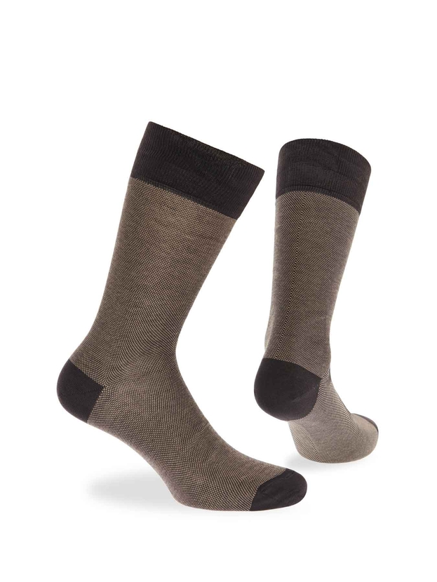 Βαμβακερές μερσεριζέ κάλτσες με σχεδιο πικέ 