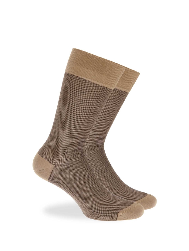 Mercerised cotton piqué socks