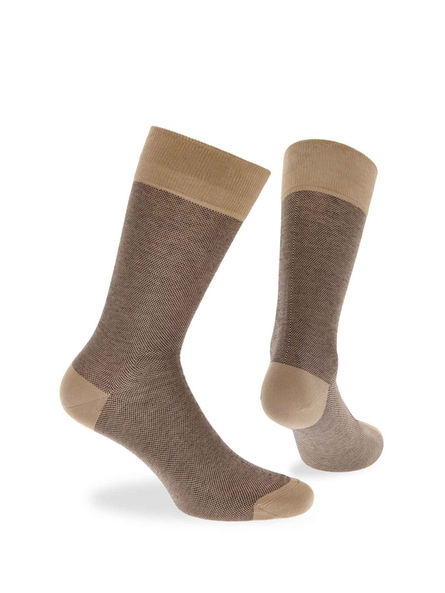 Mercerised cotton piqué socks
