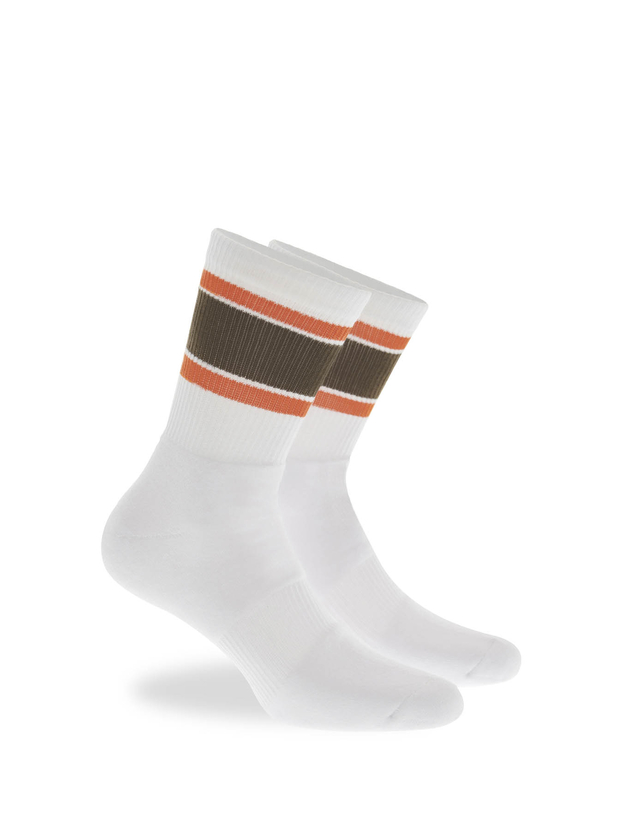 Αθλητικές βαμβακερές κάλτσες με ρίγες